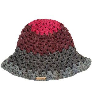 Crochet Granny Stitch Bucket Hat Multicolor Adult Size, Brand New Handmade